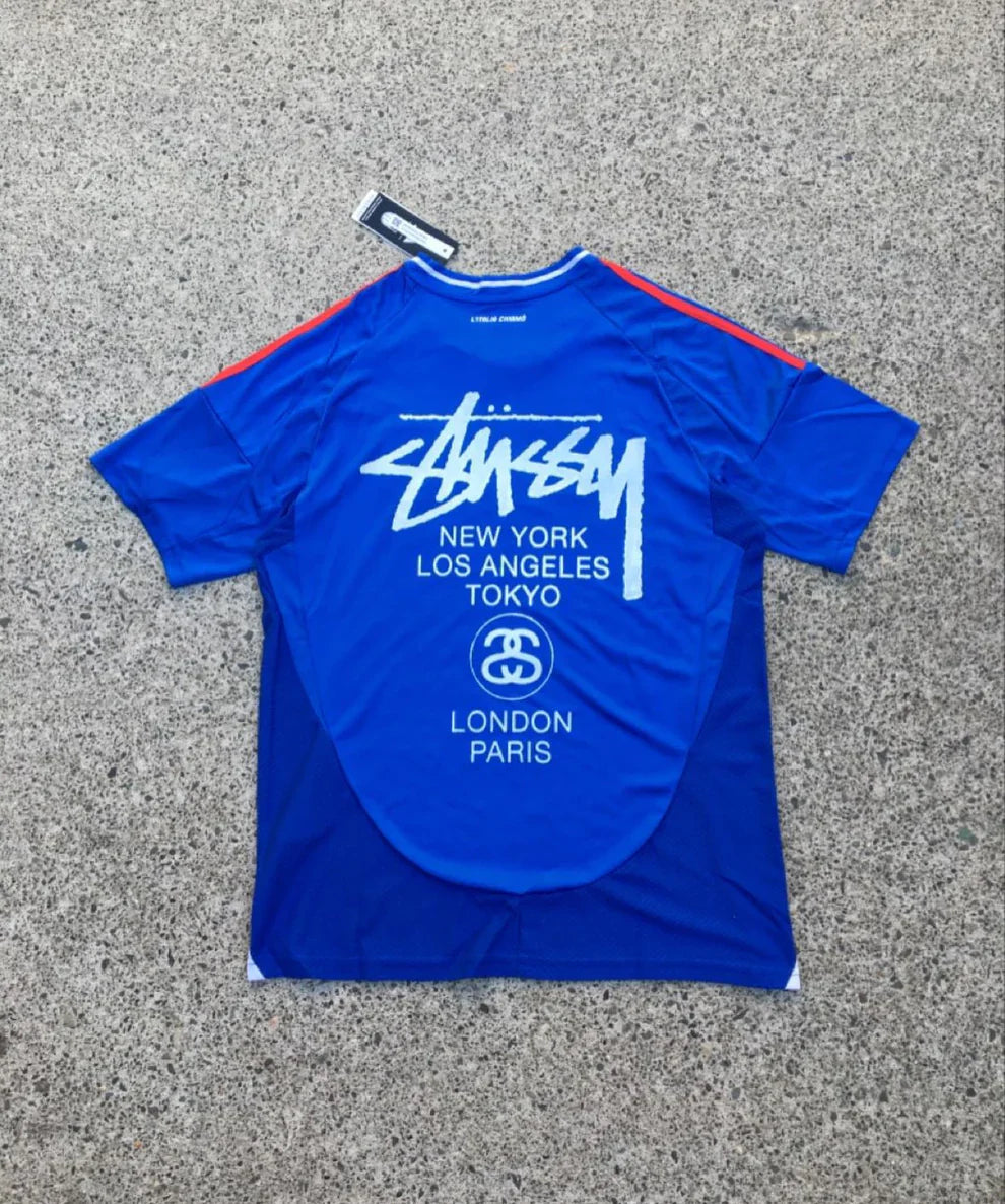 STÜSSY X “BRAZIL” JERSEY - BLUE (2020/21 Edition)