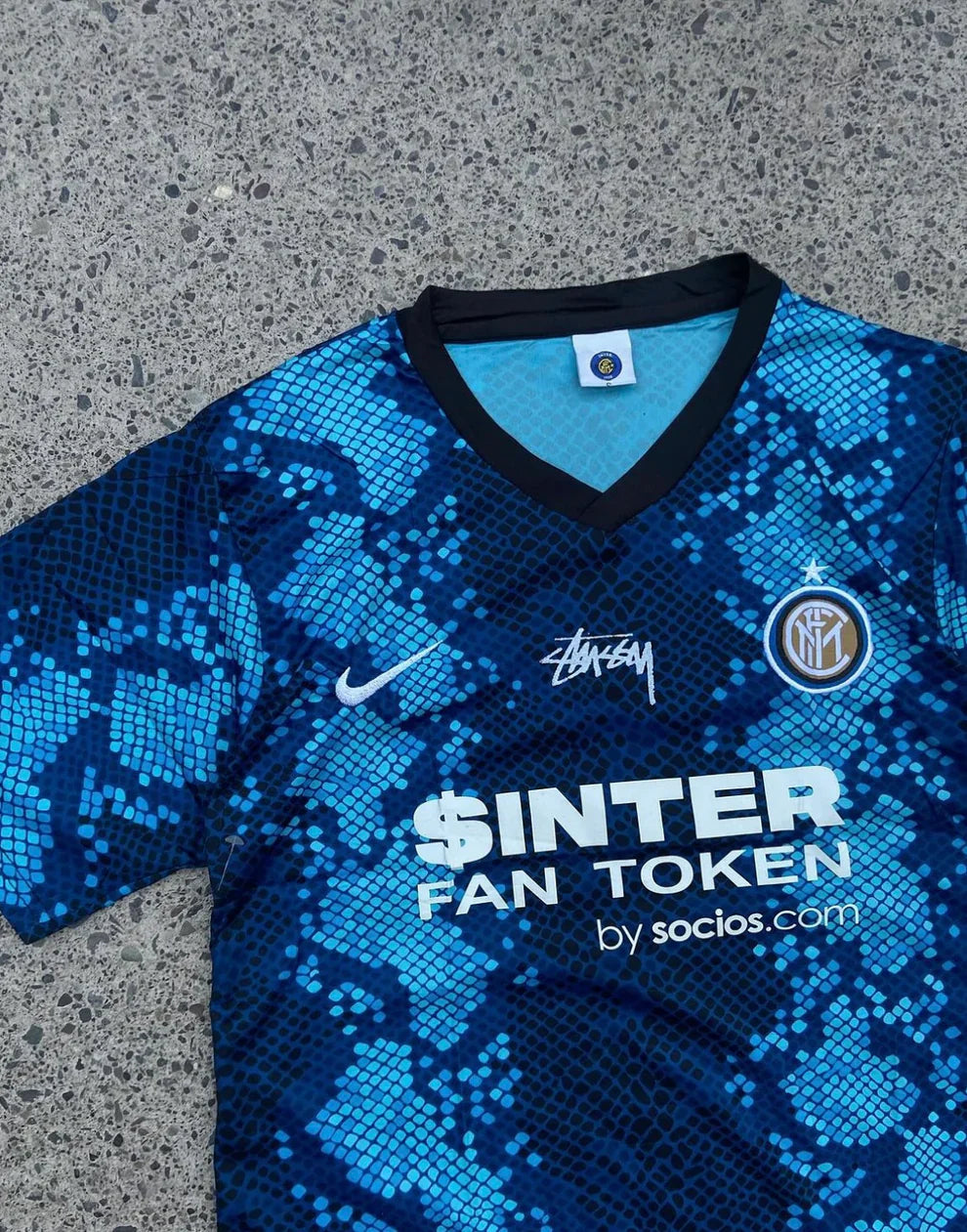 STÜSSY X “INTER” JERSEY - BLUE (Special Edition)