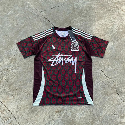 STÜSSY X “MEXICO” JERSEY - DARK RED