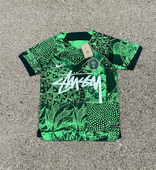 STÜSSY X “NIGERIA” JERSEY - GREEN