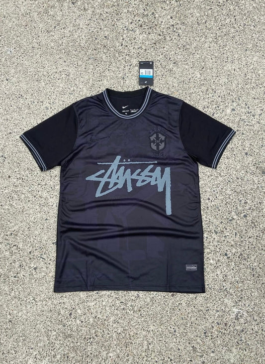 STÜSSY X “BRAZIL” JERSEY - FULL BLACK